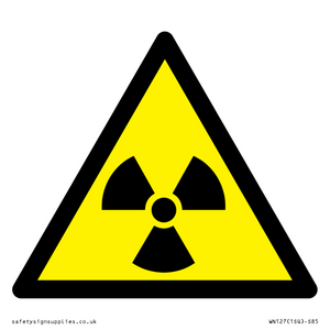 W003 Warning: Radioactive material or ionizing radiation